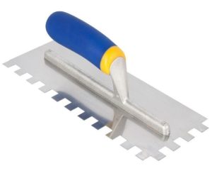 A Square-notched or U-notched Trowel