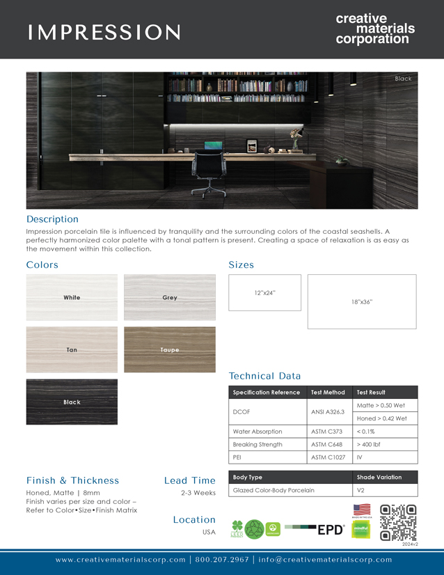 Impression_Cutsheet-Cover