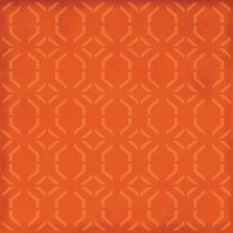 orange mix patterned nectar tile