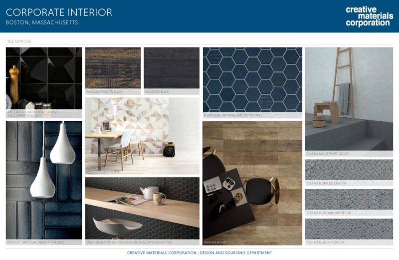 design inspirations ideas board for corporate interiors