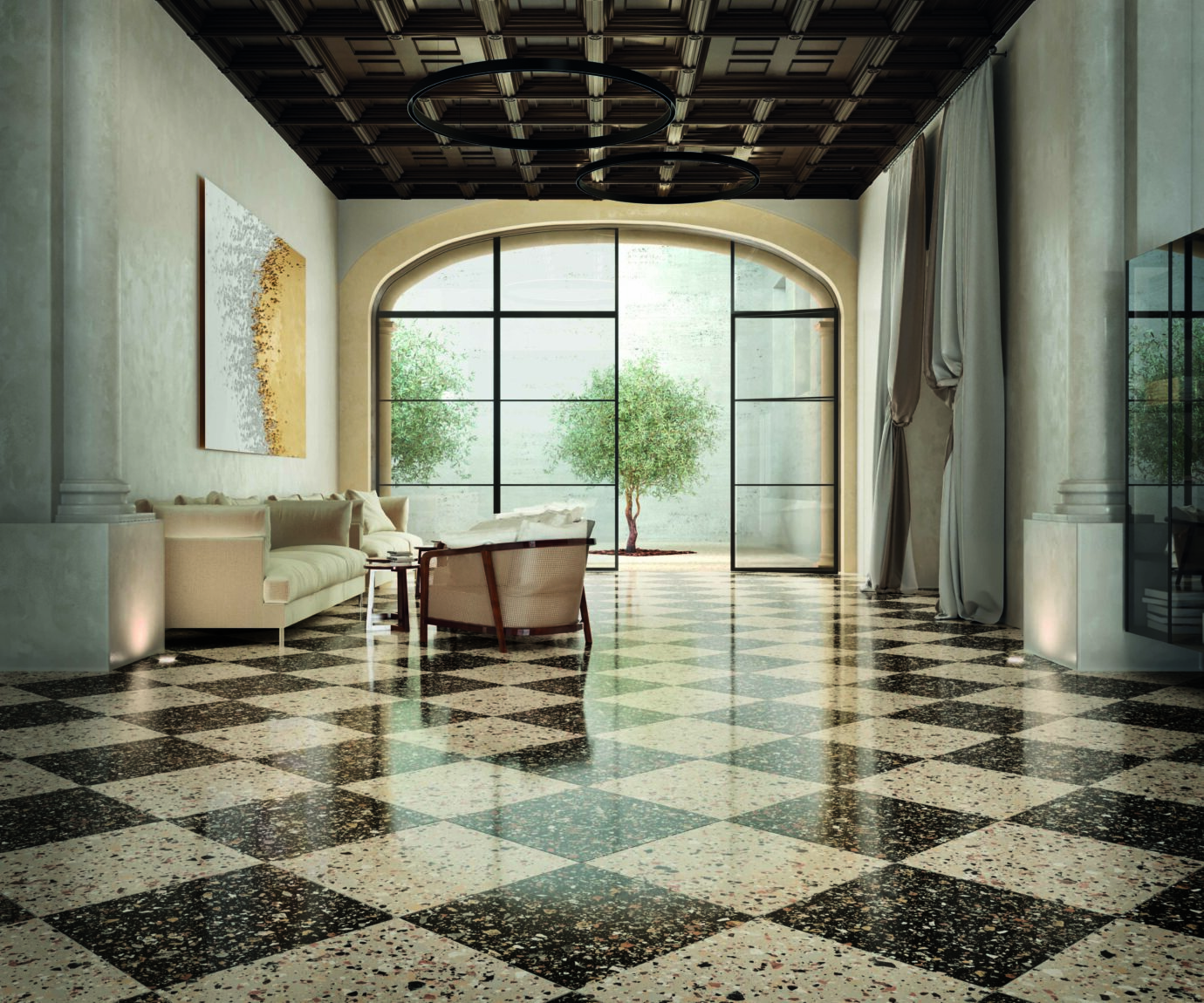 Frammento_Beige + Graphite Macro_Beige Macro_lobby