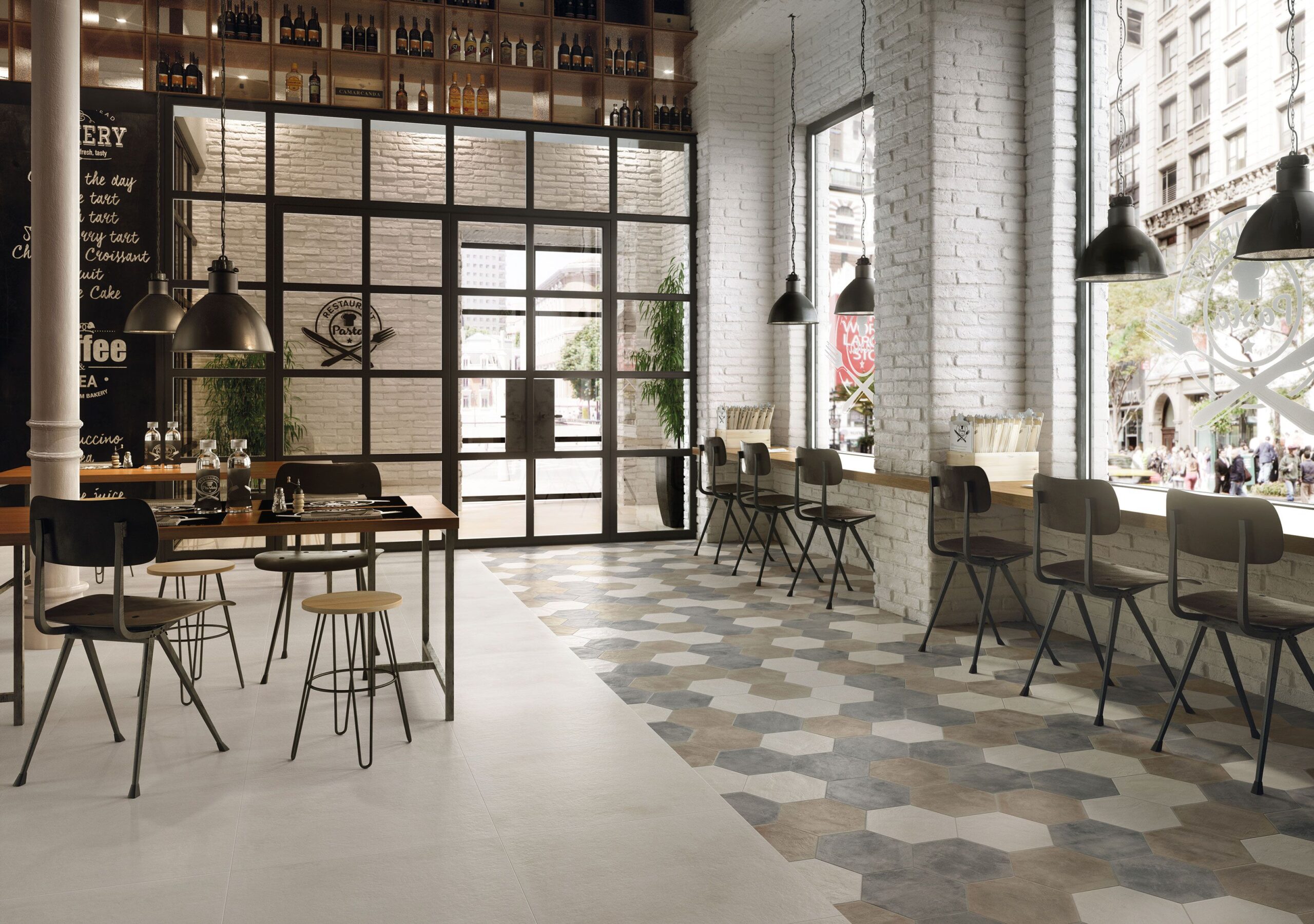 SIMPLY COFFEE - SIMPLY MODERN Collection - Concrete Tile Look