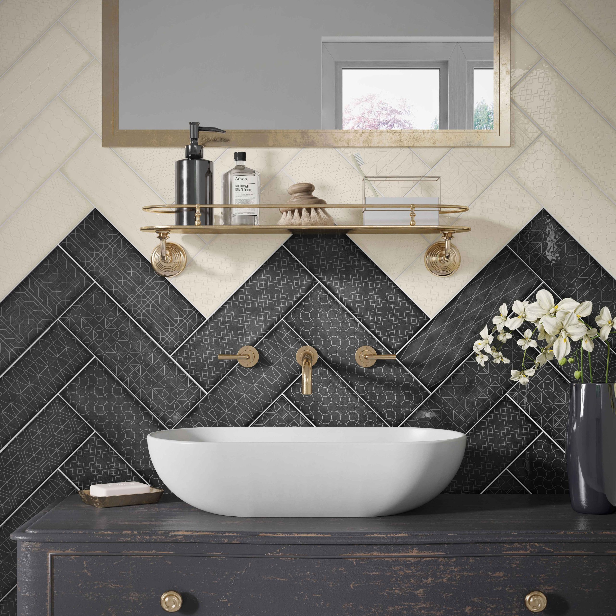 Nectar Ceramic Tile Collection Materials Wall | Creative