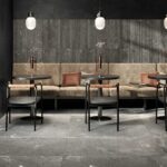 Alchemy Charcoal BlackLinear Installed Tile