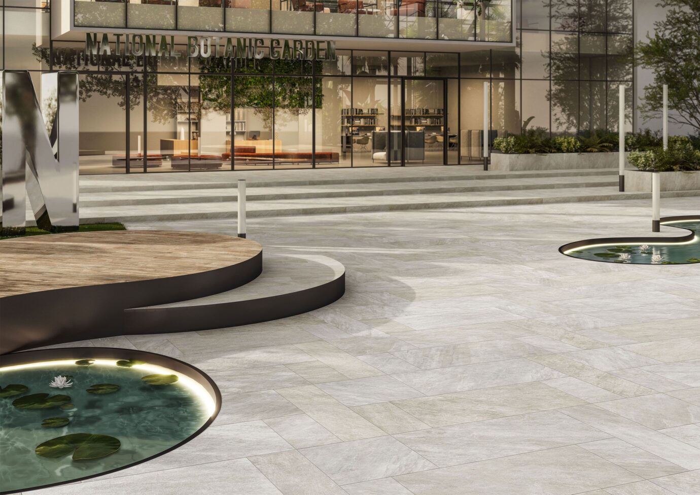 ResolutePavers_BeigeQuartzite_Install