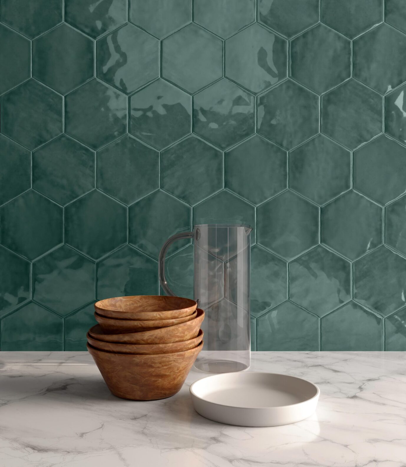 Artisanal_GreenHexagon_Install