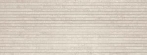Epocha Ivory Ribbed Linear Dimensional Porcelain Tile Looks Like Limestone