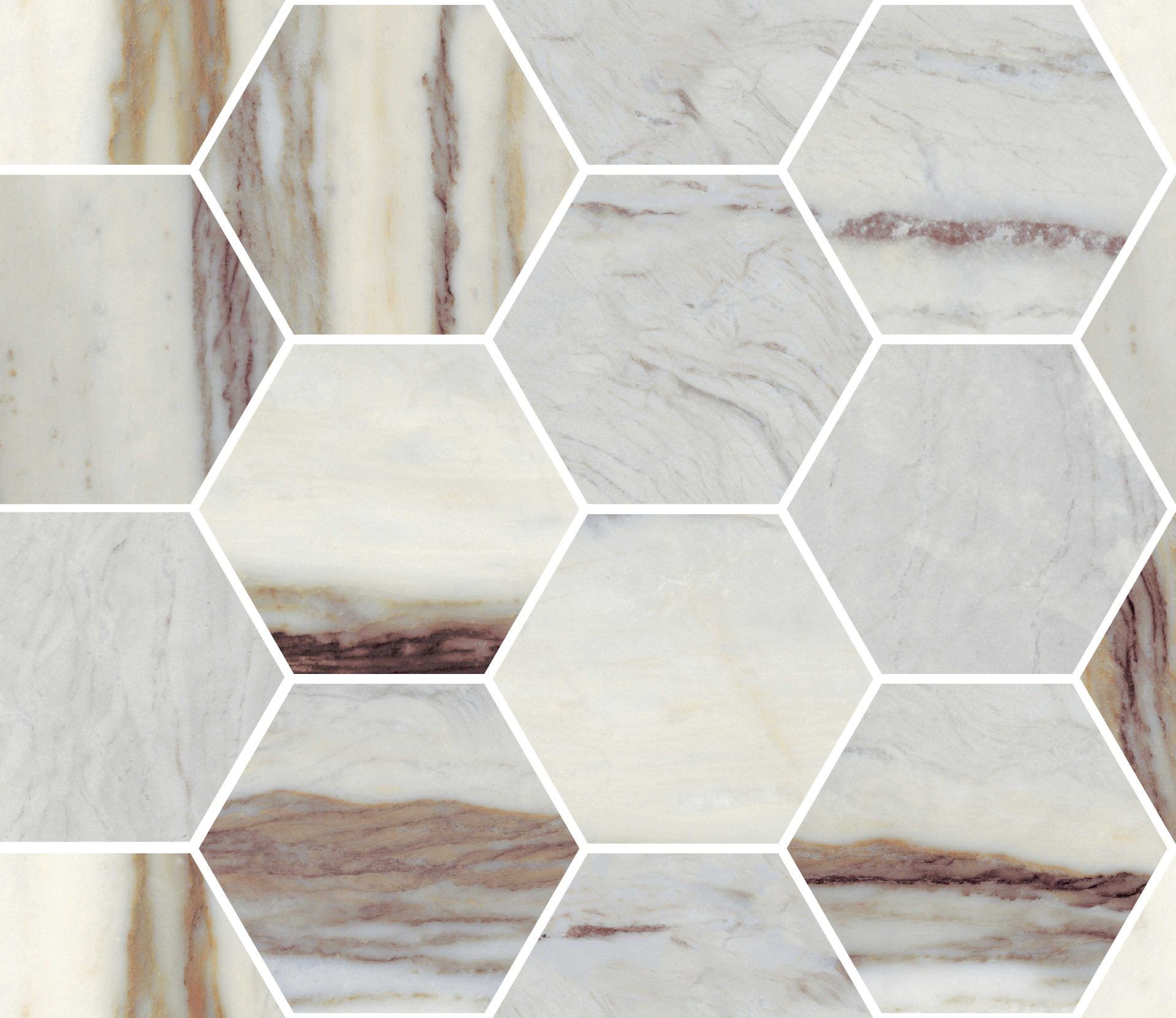 ExoticStoneIndigoMarble_HexagonMosaic
