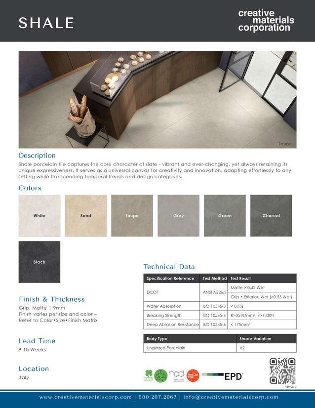 Shale_CutsheetCover_2024