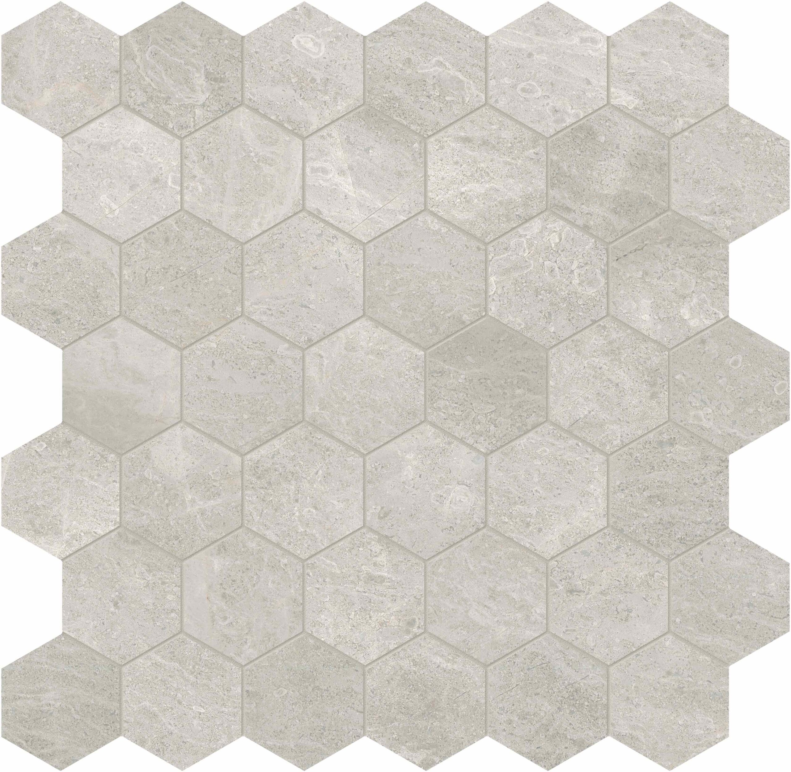 SymphonyofMarbles_PerlaGrigio_HexagonMosaic2