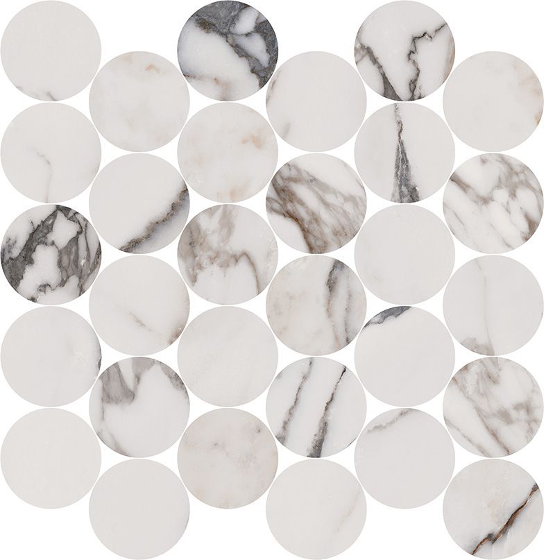 Extravaganza_Arabescato_CirclesMosaic
