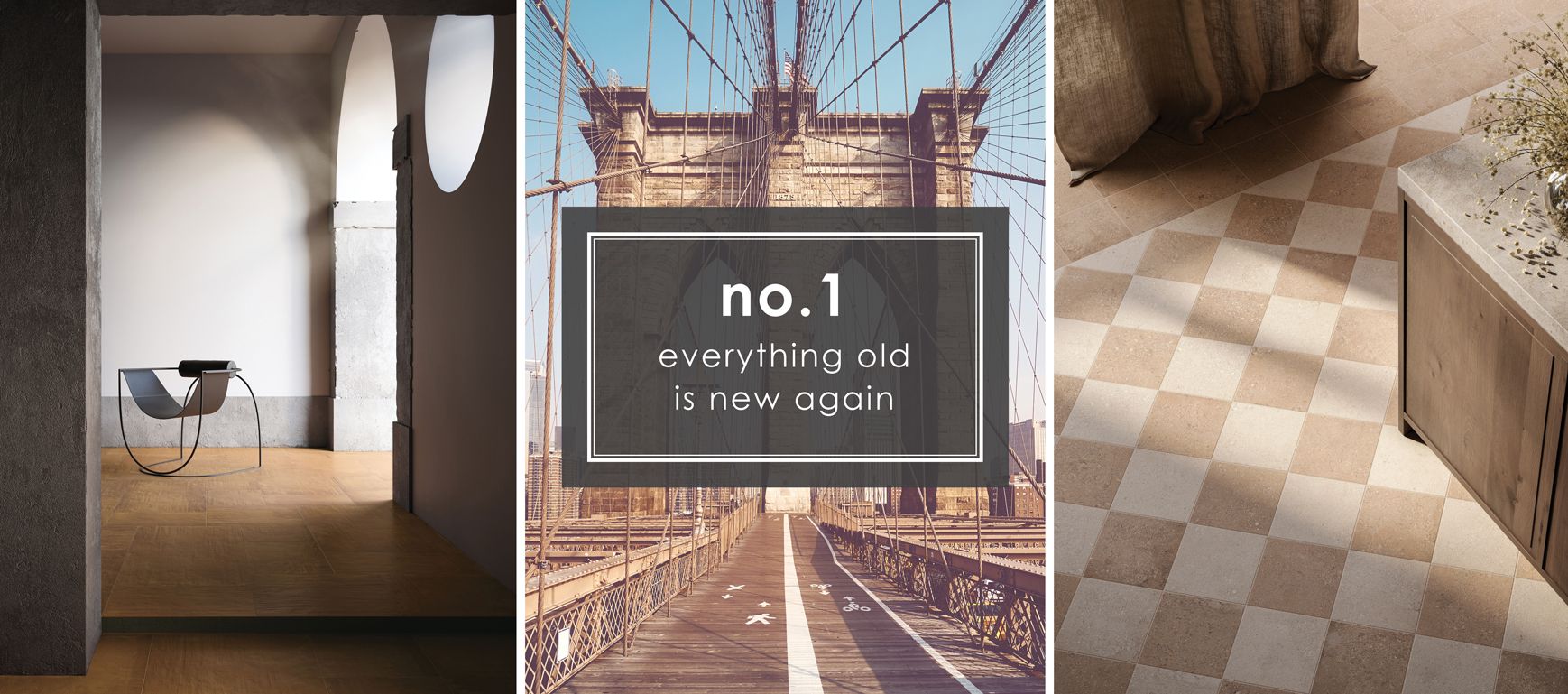 Tile trends of everything old is new again, just like fashion.