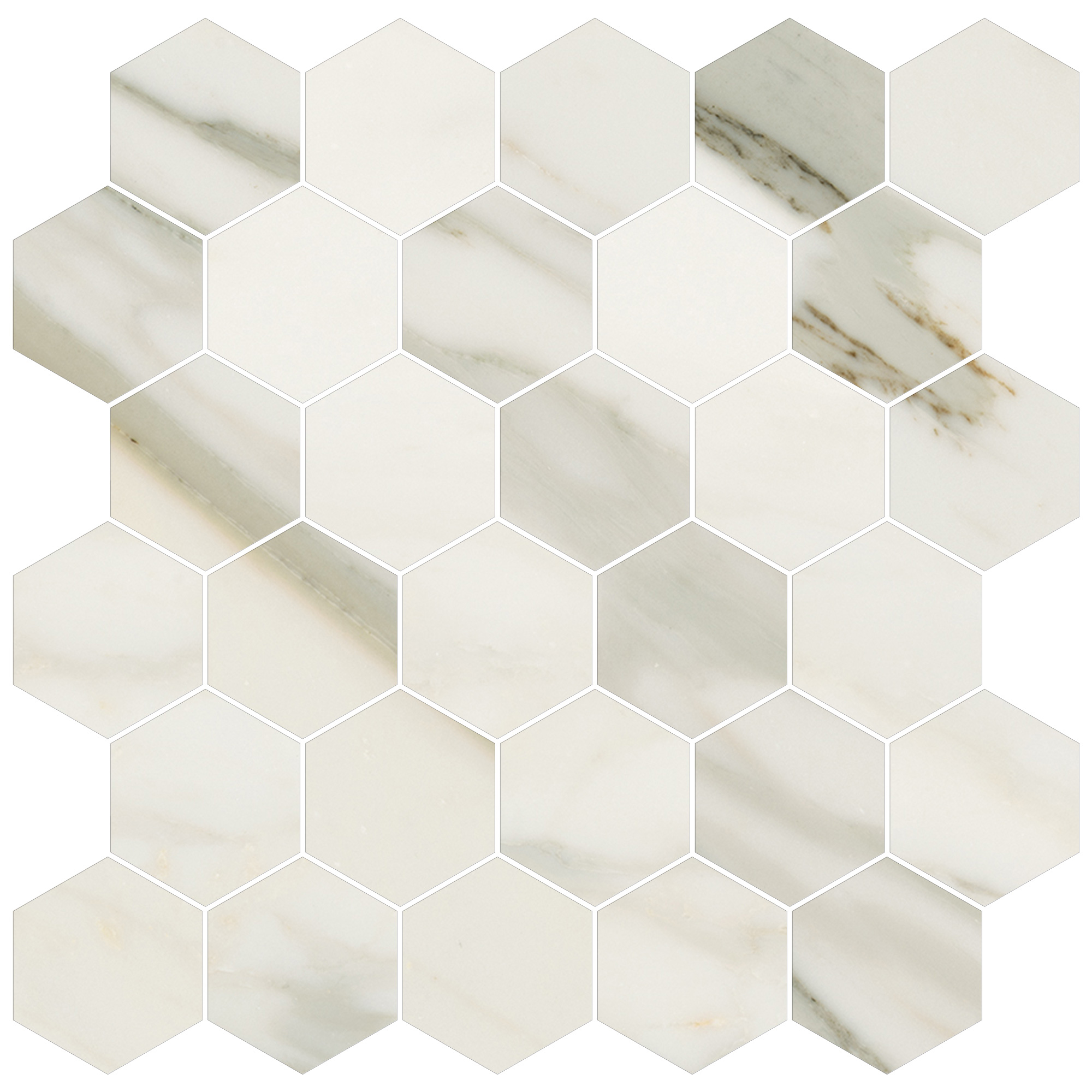 Symphony_CalacattaGold_HexagonMosaic