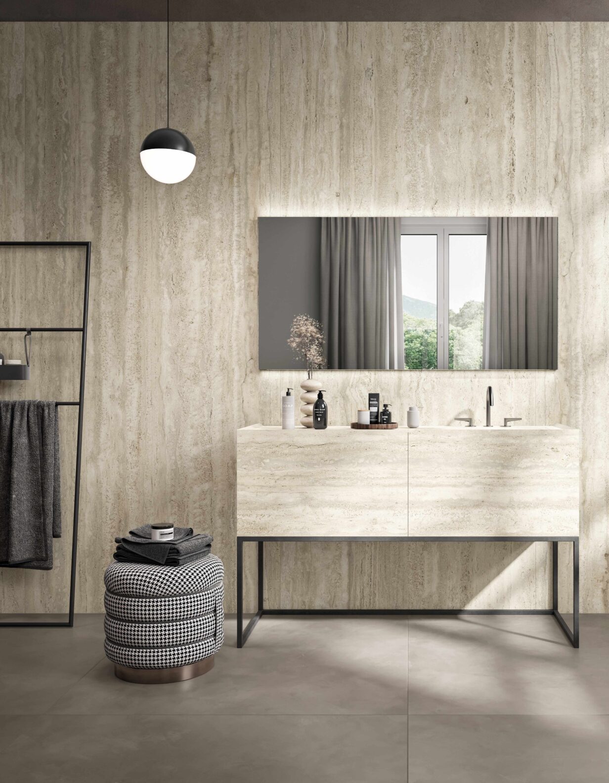 Elevation_LightTravertine_Gauged_Porcelain__Install2