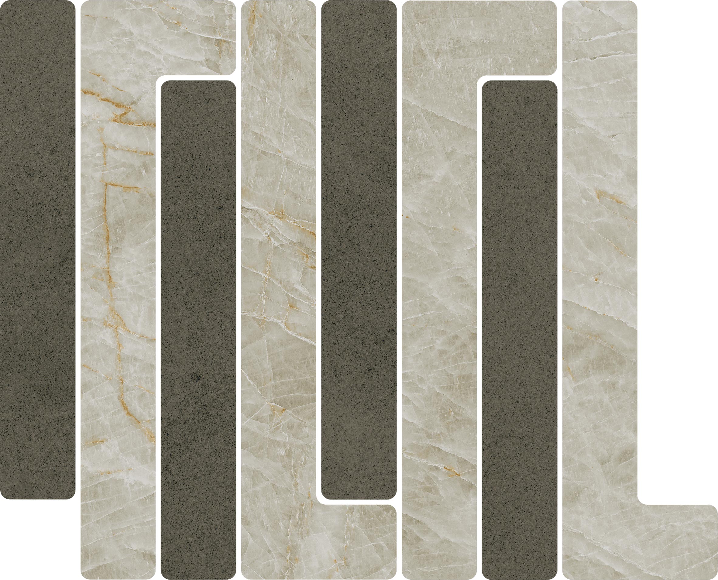 Sync_PerlaGrigioCharcoal_PillarMosaic