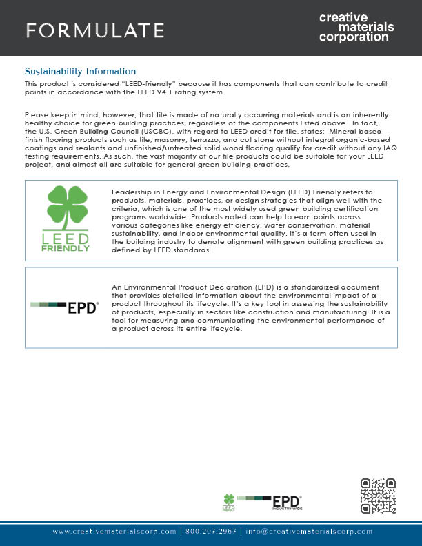 Formulate_Sustainability Cover Document