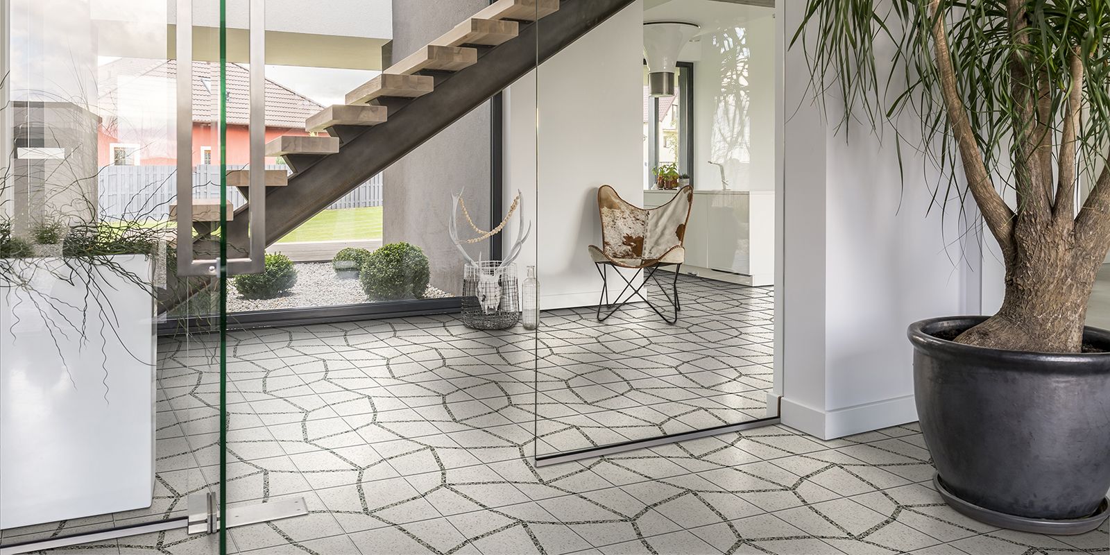 Venetian Terrazzo-Look Porcelain Tiles